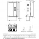 Trójfazowy falownik 75/55 kW 460VAC VFD750C43A-21 Delta Electronics